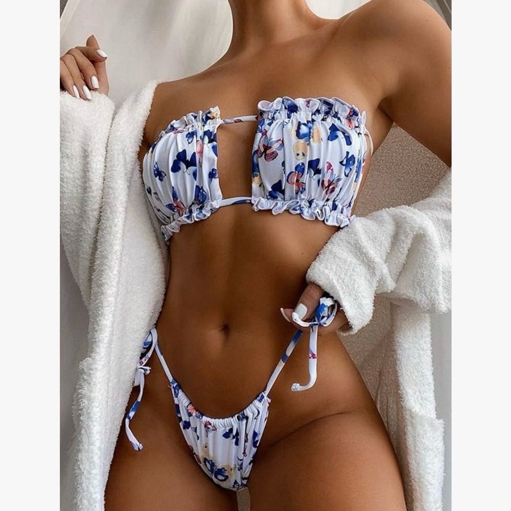 Butterfly Bandeau Bikini